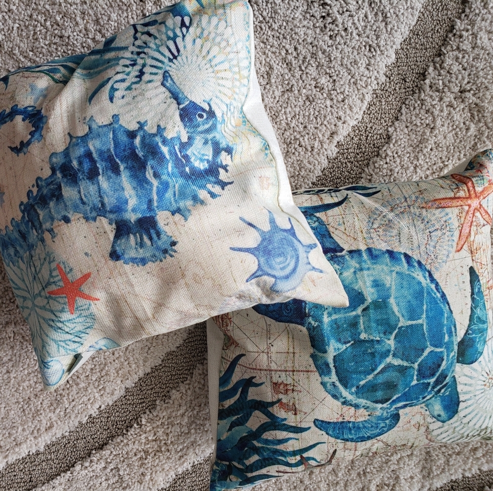 Like new Nautical pillow covers